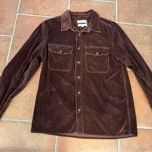 Excellent Condition! Madewell Chocolate Corduroy Easy Fit Shirt, mens XS